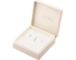 Srebrne kolczyki i zawieszka - komplet - liście