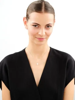 Srebrne kolczyki i zawieszka z perłami - komplet