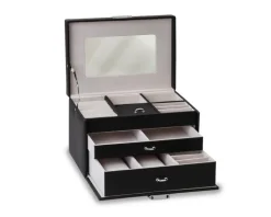 Szkatułka na biżuterię w kolorze czarnym