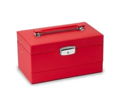 Szkatułka na biżuterię w kolorze czerwonym