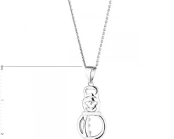 Zawieszka srebrna – bałwanek