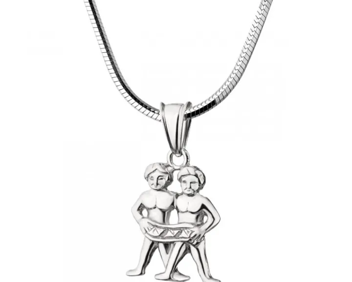 Zawieszka srebrna - Bliźnięta