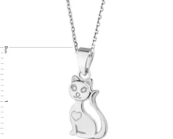 Zawieszka srebrna - koty