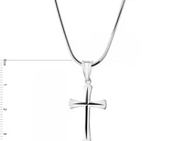 Zawieszka srebrna - krzyż