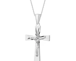 Zawieszka srebrna - krzyż