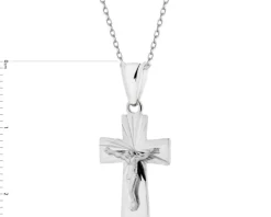 Zawieszka srebrna - krzyż