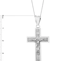 Zawieszka srebrna - krzyż