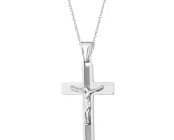 Zawieszka srebrna - krzyż