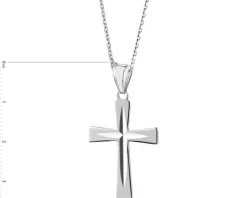 Zawieszka srebrna - krzyż