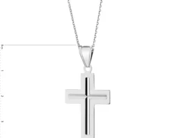 Zawieszka srebrna - krzyż