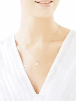 Zawieszka srebrna - litera A