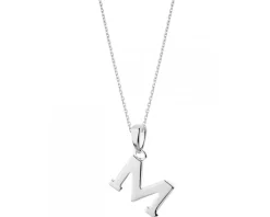 Zawieszka srebrna - litera M