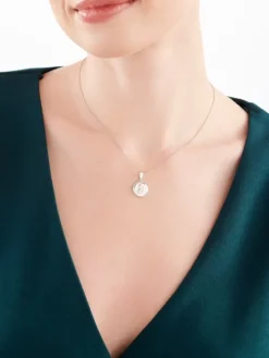 Zawieszka srebrna - medalik Matka Boska Częstochowska