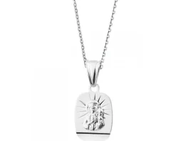 Zawieszka srebrna - medalik Matka Boska Częstochowska