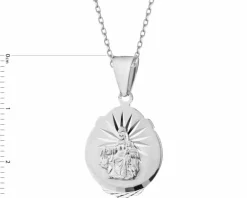 Zawieszka srebrna - medalik szkaplerz