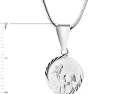 Zawieszka srebrna - medalik I Komunia Święta