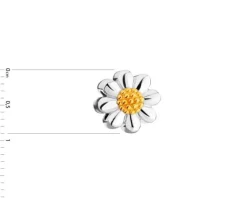 Zawieszka srebrna beads - kwiat