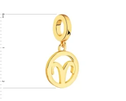 Zawieszka srebrna beads - Baran