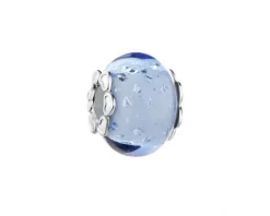 Zawieszka srebrna beads ze szkłem murano