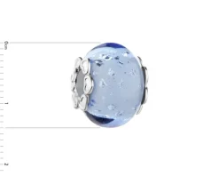 Zawieszka srebrna beads ze szkłem murano