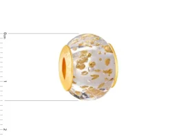 Zawieszka srebrna beads ze szkłem murano