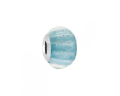 Zawieszka srebrna beads ze szkłem murano