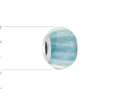 Zawieszka srebrna beads ze szkłem murano