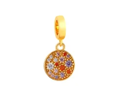 Zawieszka srebrna beads z cyrkoniami