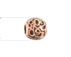 Zawieszka srebrna beads z cyrkonią