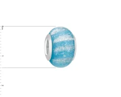 Zawieszka srebrna beads ze szkłem murano