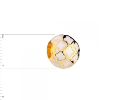 Zawieszka srebrna beads z emalią