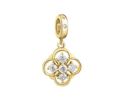 Zawieszka srebrna beads z cyrkoniami