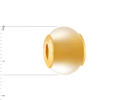 Zawieszka srebrna beads ze szkłem murano