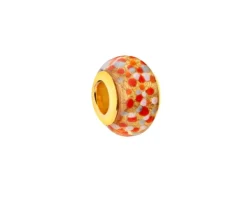 Zawieszka srebrna beads ze szkłem murano