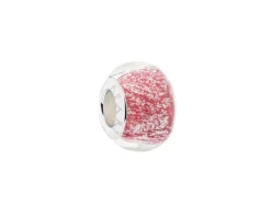 Zawieszka srebrna beads ze szkłem murano