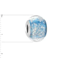 Zawieszka srebrna beads ze szkłem murano