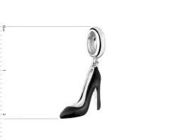 Zawieszka srebrna beads z emalią - szpilka