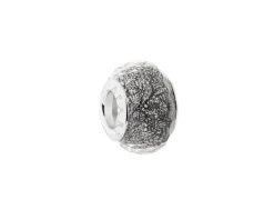Zawieszka srebrna beads ze szkłem murano