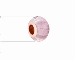 Zawieszka srebrna beads ze szkłem murano