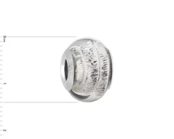 Zawieszka srebrna beads ze szkłem murano