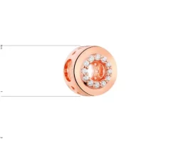 Zawieszka srebrna beads z cyrkoniami