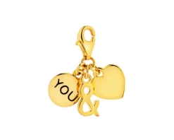 Zawieszka srebrna charms z emalią - serce