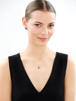 Zawieszka srebrna z agatem i markasytami