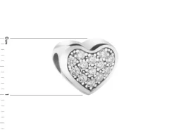 Zawieszka srebrna z beads