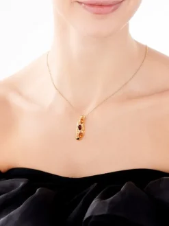 Zawieszka srebrna z bursztynem