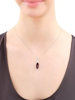 Zawieszka srebrna z bursztynem