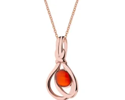 Zawieszka srebrna z bursztynem