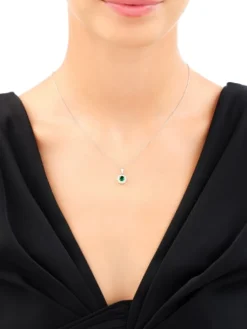 Zawieszka srebrna z cyrkoniami - koło