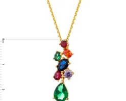 Zawieszka srebrna z cyrkoniami