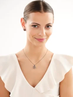 Zawieszka srebrna z cyrkoniami